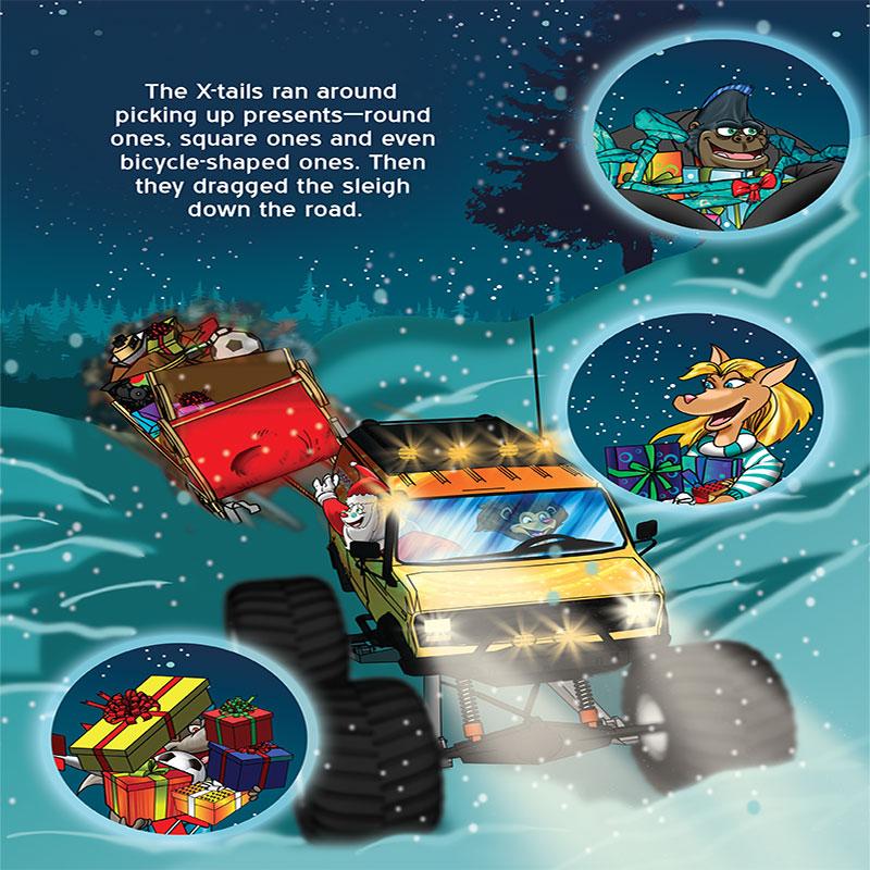 Children's Book: The X-tails in a Merry Monster Trucking Christmas