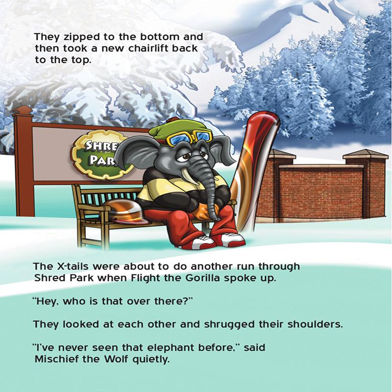 Children's Book: The X-tails Snowboard at Shred Park