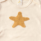 Short Sleeve Onesie with Starfish Appliqué