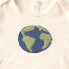 Short Sleeve Onesie with World Appliqué