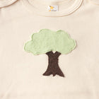 Short Sleeve Onesie with Tree Appliqué