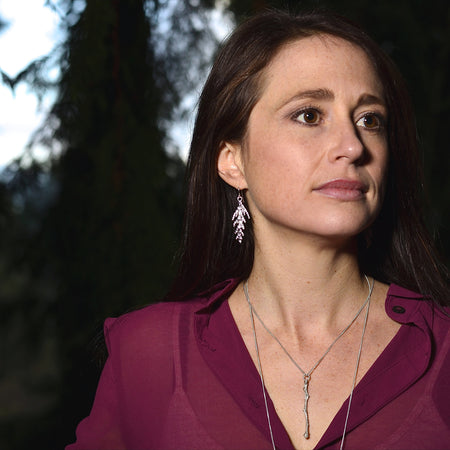Cottonwood Branch Necklace - Rhodium