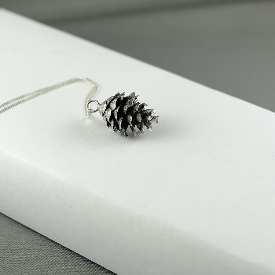 Spruce Cone - Rhodium