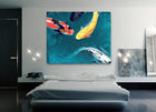 Watercolor Painting - Koi Art - Water Ballet - Japanese Carp Art Print