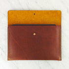 Leather iPad - Sleeve / Leather Tablet Cover / Handstiched Leather Mini Folio / Clutch for small tablet