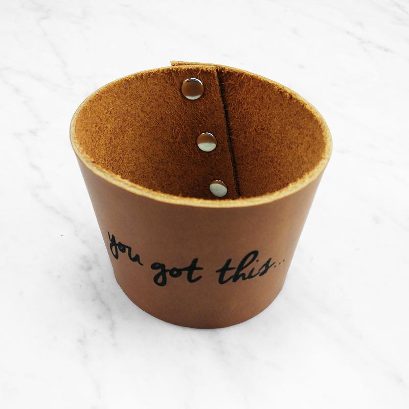 Reusable Coffee Sleeve / Coffee Cozy - Leather Coffee Sleeve