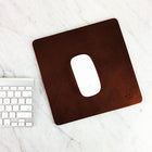 Leather Mouse pad - medium size/ Elegant Personalized Mouse pad, Custom Leather Mouse pad, Gift, Handmade Leather Mousepad