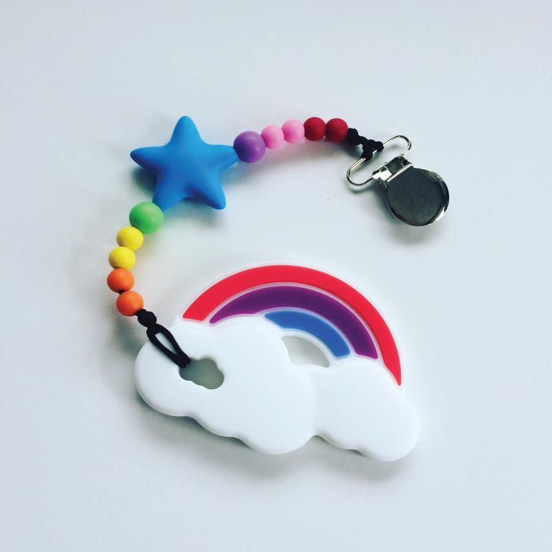 ChewChain Teething Toy ~ Rainbow