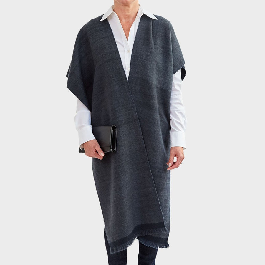 Cashmere Padra Whipstitch Cape