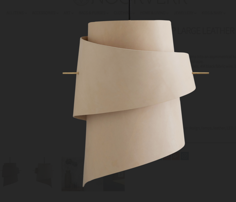 Single Bulb Hanging Felt Carson Lamp