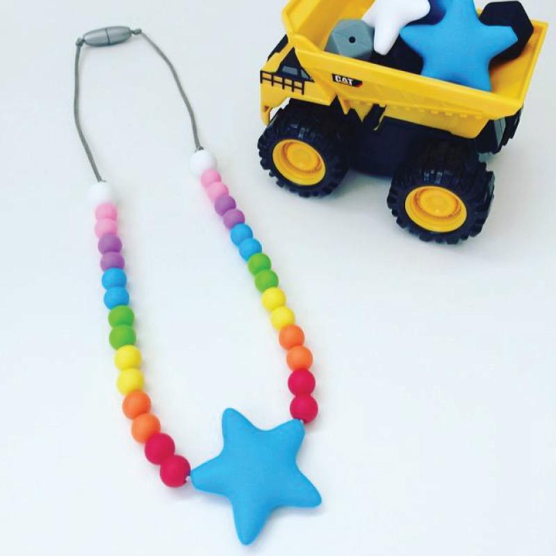 Children's Fidget Necklace ~ Rainbow